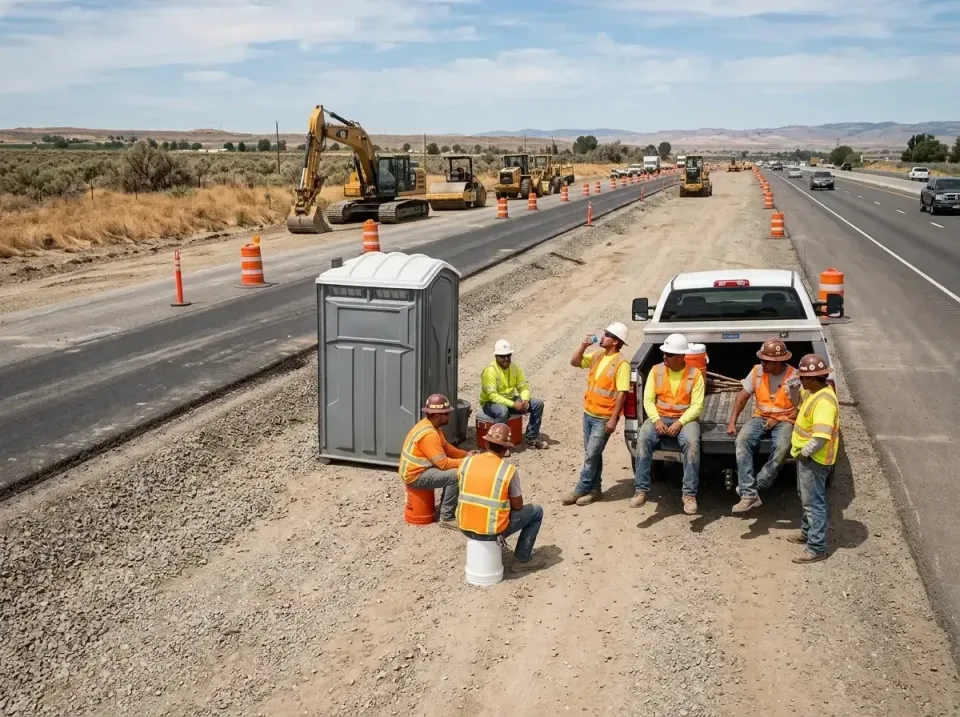 highway-road-construction-crew-007 — frequently asked questions, Porta Potty and Restroom Rentals in Village of Oak Creek, AZ